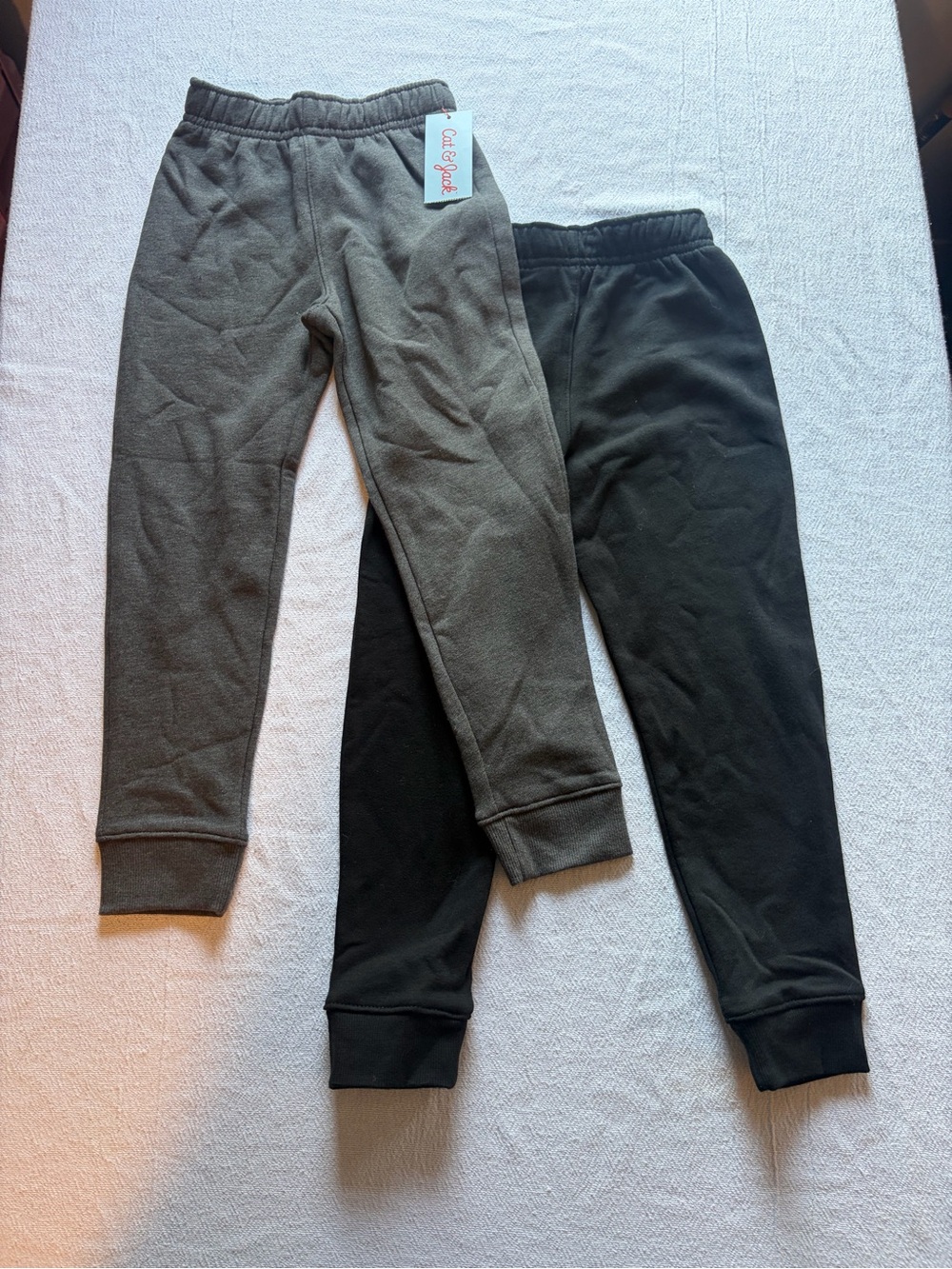 Cat & Jack Grey and Black Kids Jogger Pants Duo